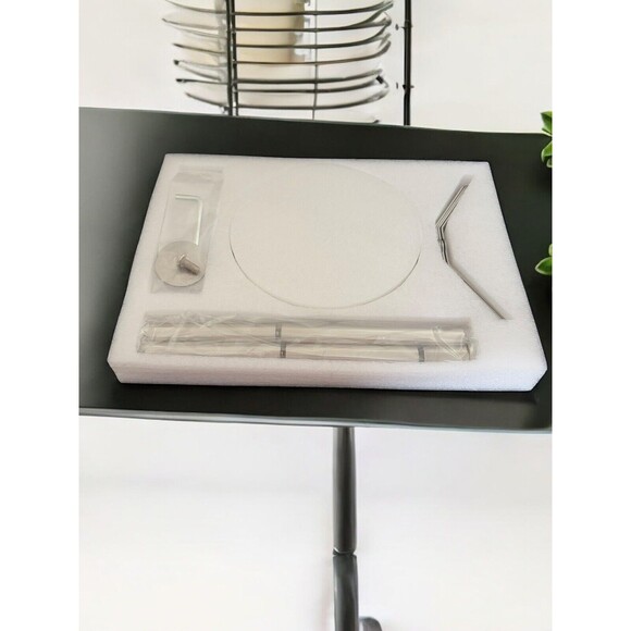 Mug Holder Tree with White Marble Base, 8 Silver Hooks And Stand 18 Inch - Picture 5 of 7